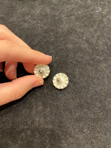 Red And Clear Stone Stud Pageant Earrings