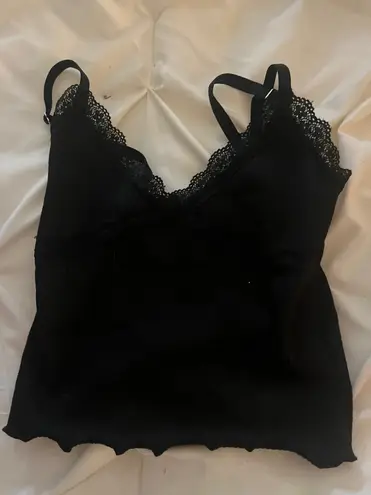 H&M Corset Tank Top Black