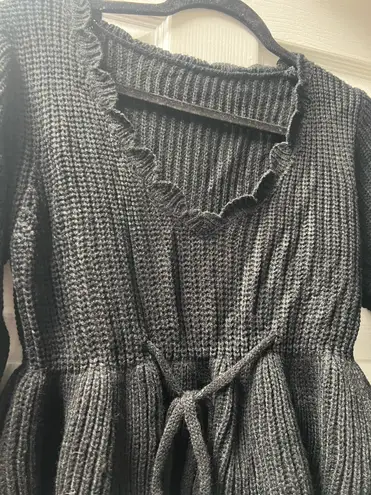 SheIn  Long Sleeve Top Black