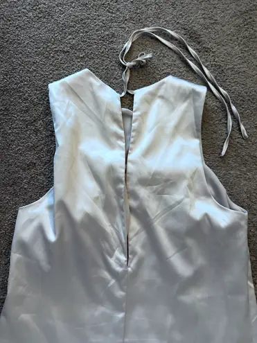 ZARA White Satin Dress