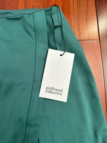 Girlfriend Collective Teal/Green Mini Skirt