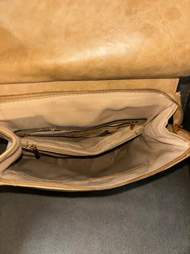 Tan Backpack Purse