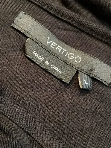 Vertigo black one shoulder sequin top