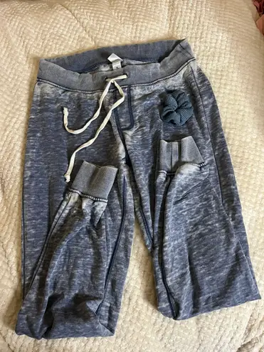 Alternative Medium  Thin Blue Sweat Pants With Matching Hair Tie