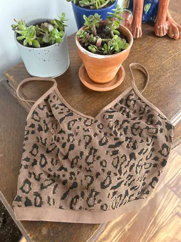 Bozzolo Mini Cheetah Print Tank 