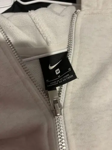 Nike White Zip-Up Jacket