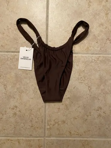 Brown Cheeky Bikini Bottom