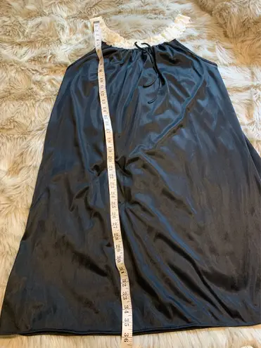 Vintage Lingerie Slip Dress Black Size none