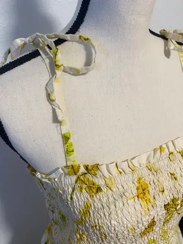 Inc international Concepts Cotton Tie-Shoulder Smocked Dress