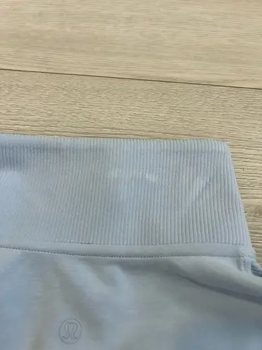 Lululemon  Brushed Softstreme Ribbed Half Zip Blue Linen - Image 12