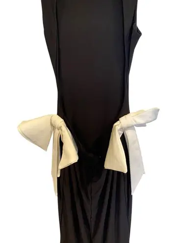 Club L By Your Side Cut Out Maxi Bow Monochrome Dress Size 4