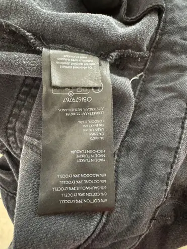 Anthropologie Pilcro Strapless Polished Wide-Leg Denim Jumpsuit