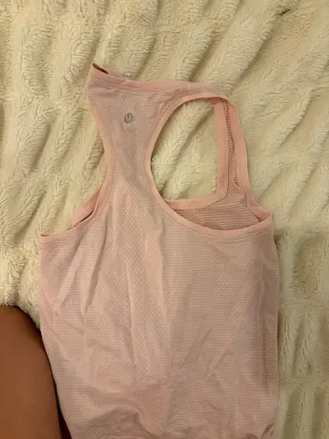 Lululemon Light Pink Strawberry Milkshake Swiftly Tech Tank Top