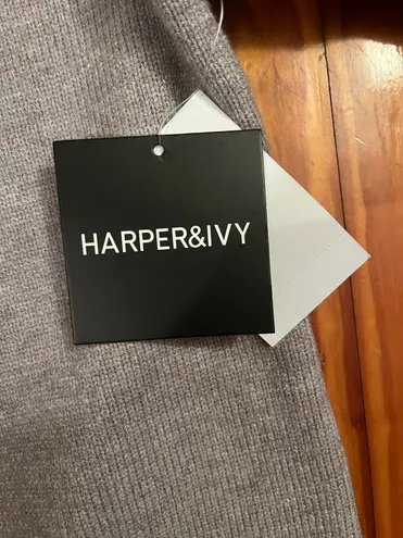 NWT Women’s Gray Striped Zip Up Jacket