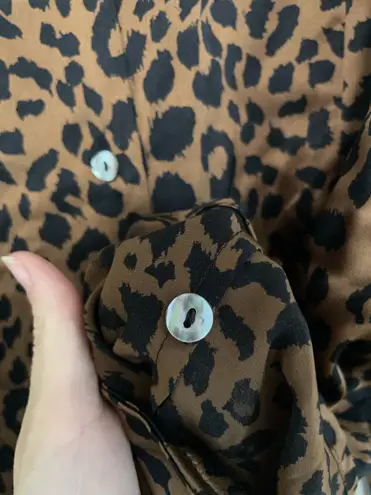 Valerie Stevens 100% Silk Long Sleeve Button Down Collared Vintage Top 16