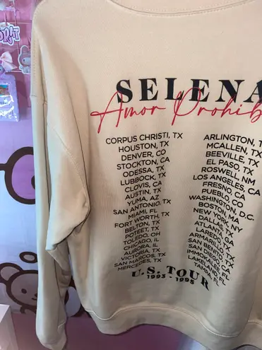 Selena Sweatshirt Tan Size L