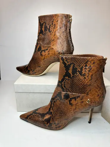 Jimmy Choo Beyla 85 Snake Printed Leather chic fall casual classic stylish