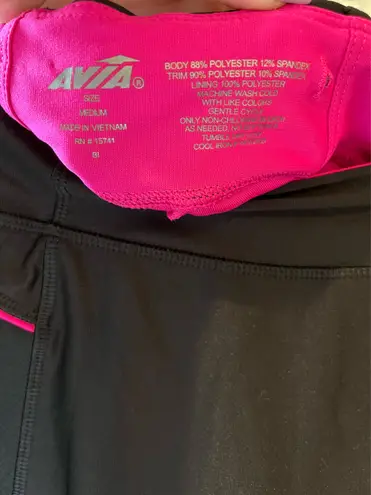 Avia Black and Pink Athletic Skort Size Medium