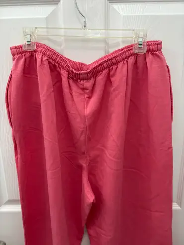Sag Harbor size 18 pink elastic tie waist pants