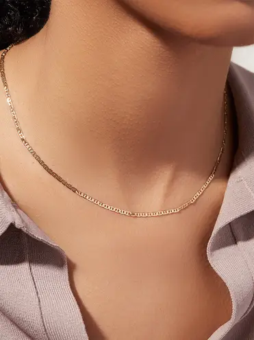 Boutique Gold Plated butterfly mariner Chain Link necklace with crystal pavé embellishments