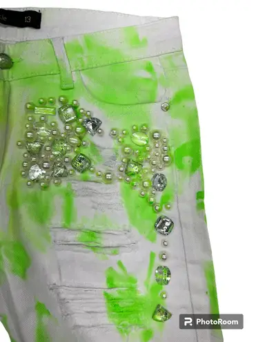 Sparkle Denim Pearls & Gems Boyfriend Jeans (13)