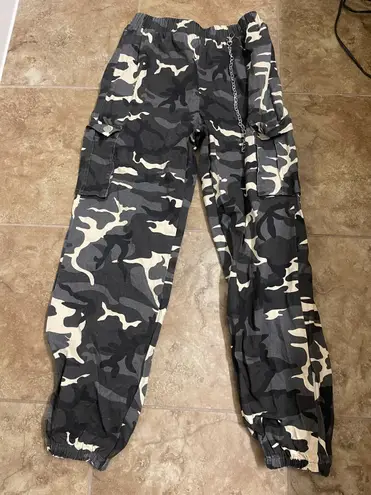 camo cargo pants