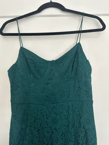 Lush Clothing Green Lace Dress