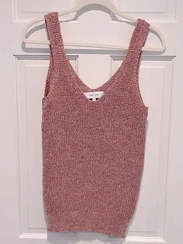 John + Jenn Peta Top Rainbow Prism Knit Tank Medium Multicolor Sweater Colorful