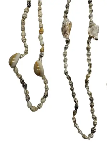 Shell Necklaces (Set of 3) Tan