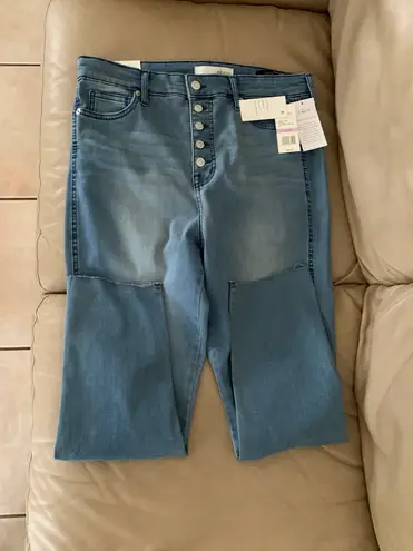 Ella Moss Crystal Super High Waist Skinny Cropped Jeans