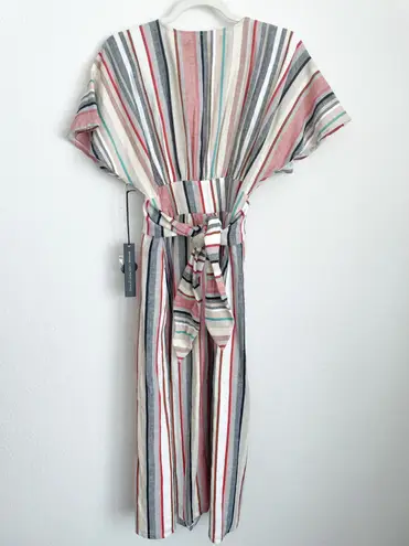 House of Harlow 1960 X REVOLVE Multicolor Striped Button Front Midi Dress