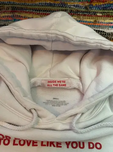 We're Not Really Strangers White Hoodie