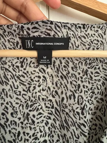 INC International Concepts Animal Print blouse