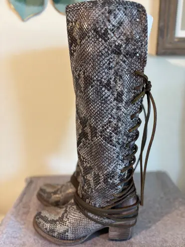 FREEBIRD by Steven Snake Coals Leather Boots 7