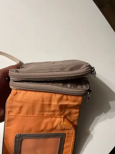 Mosey Life By Baggallini Caster Quilted Crossbody Bag Nylon Organizer Purse Brown