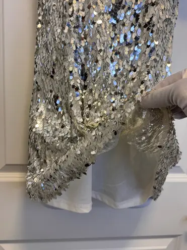 B•tween Silver Sequin Party Dress Girls Size 8 – Sparkly Holiday /Birthday Dress