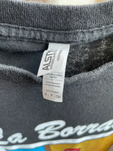 Mexican bingo loteria la borracha drunk lady novelty short sleeve tee Black