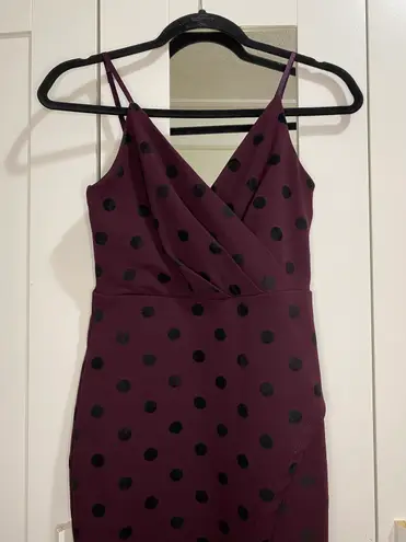 Nordstrom Speechless Black  Purple Women’s Polka Dot Dress Stretch Jnr Size 3