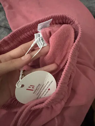 Pink wide leg sweatpants Size XS