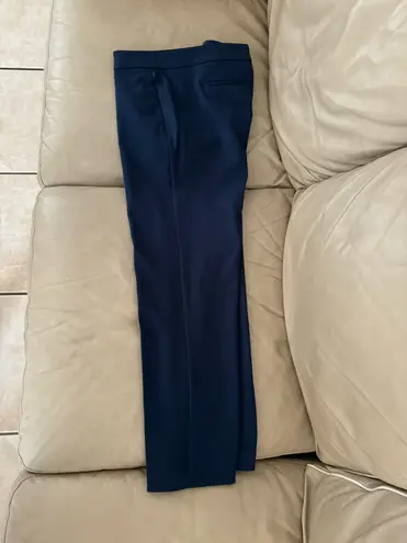 Ecru EUC Prince Navy Crop Straight Leg Pant. MSRP $172