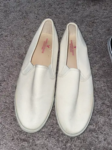 American Eagle Cream Slip Ons