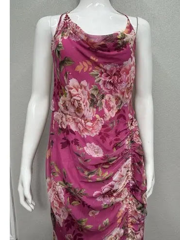 Sau Lee 10 Freida Silk Pink Floral Dress Party Wedding Event Summer Vacation