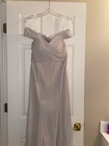 Azazie lecia off the shoulder chiffon floor length dress