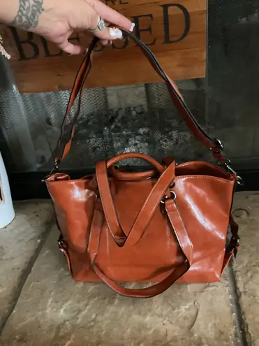 Beautiful brown & black matching tote bags