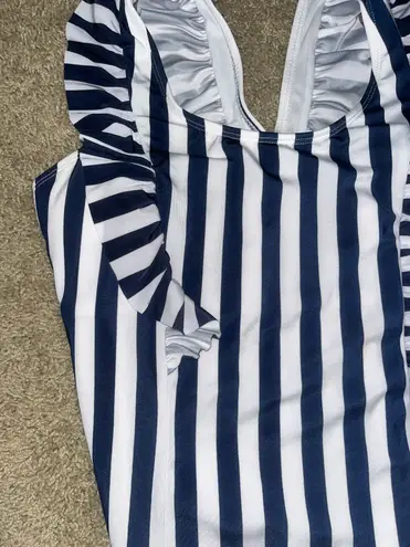 Wonder Nation Striped One Piece Swimsuit