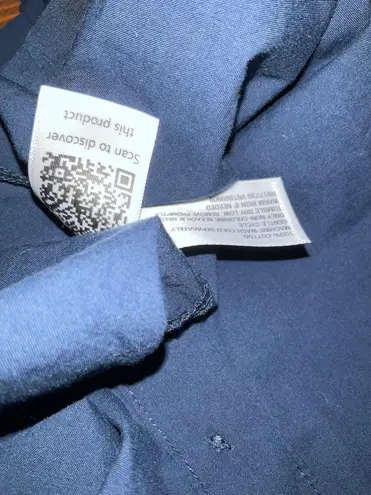 Target  Universal Thread Navy Puff-Sleeve Blouse Sz. M - Image 5