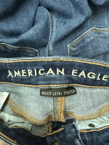 American Eagle Super Hi-Rise Flare Denim Jeans Size 00