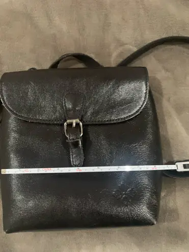 Patricia Nash - Vatoni Convertible Black Leather Backpack