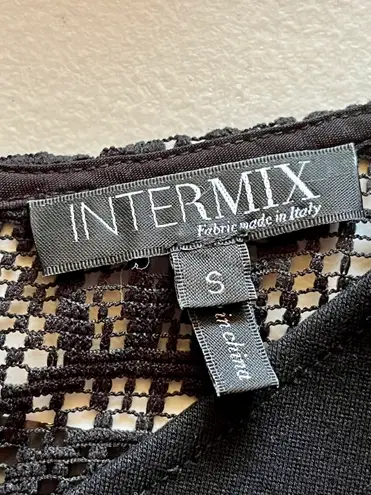 Intermix Womens Black V Neck Sleeveless Crop Top S