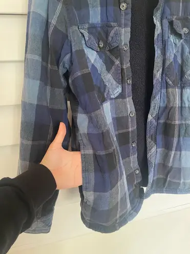 Boston Traders Plaid Print Flannel Fleece Jacket